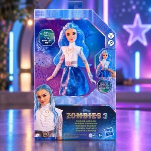 Disney Zombies 3 Singing Addison Wells Doll Light-Up Music Hasbro F6006 BOX WEAR